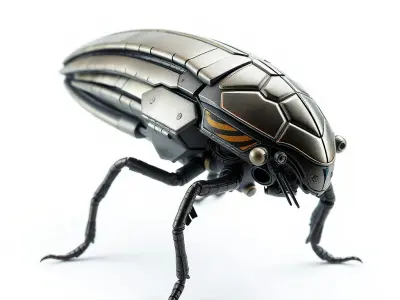 Cybernetic Insect Model Pack Low-poly 3D model