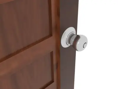 Strip Stack Wood Door Low-poly 3D model