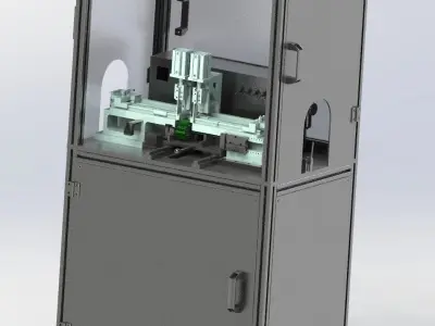 E type spring pack assembly machine 3D model