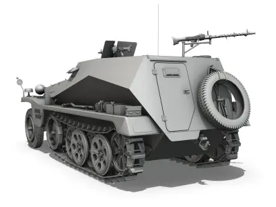 SDKFZ 250 - German Halftruck 3D model