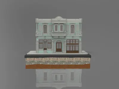 Old Istanbul City Building 007 3D model