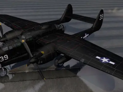 Northrop P-61A Black Widow 3D model