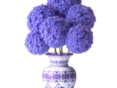 Hydrangea Bouquet Set -23 Free 3D model