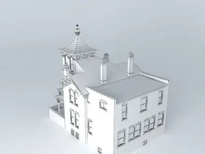 Victorian Mansion Free 3D model