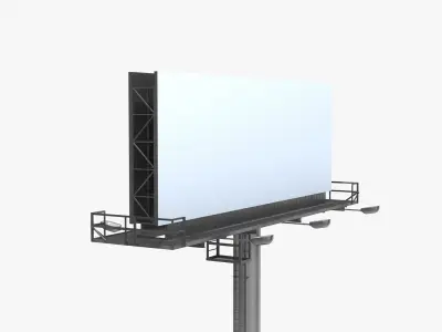 Billboard 1 Low-poly 3D model