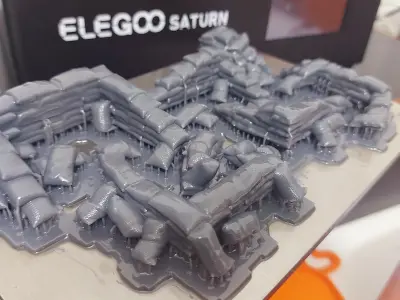 REALISTIC SANDBAG SHELTER FOR MILITARY TERRAIN 1-35 3D print model