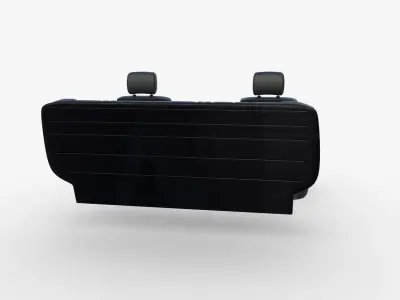 Generic Car Seats Black 3D model