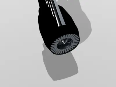 Low Poly Turbofan Engine Low-poly 3D model