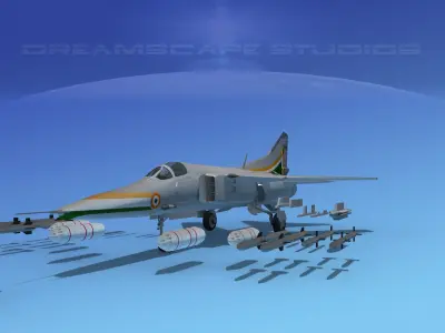 Mig-27 Flogger V18 India 3D model