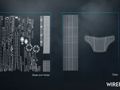 Cyberpunk Katana - Peacemaker V2 Low-poly 3D model