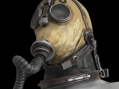 Postapocaliptico Gas Mask 3D model