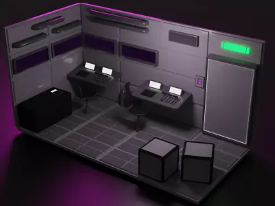 The SciFi Panels KitBash Low-poly 3D model