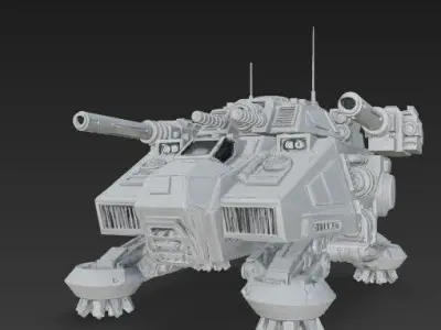3D Printable Iron Oath Goliath Heavy Assault Tank 3D model