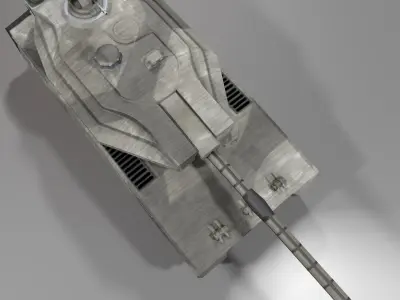 Merkado Tank Low-poly 3D model