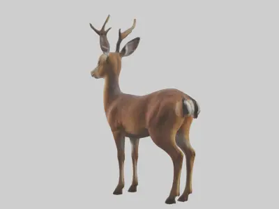 Roe deer Low-poly 3D model