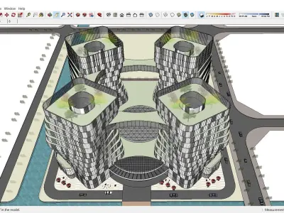 Sketchup Residential Complex A5 3D model