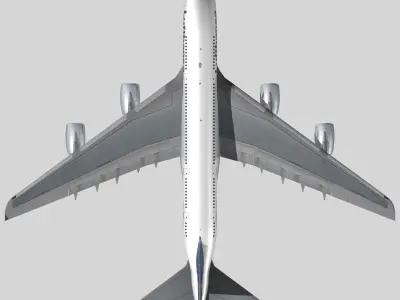 Airbus A-380 Lufthansa 3D model