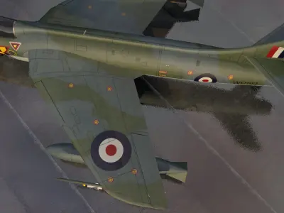 Hawker Hunter F Mk-5 3D model