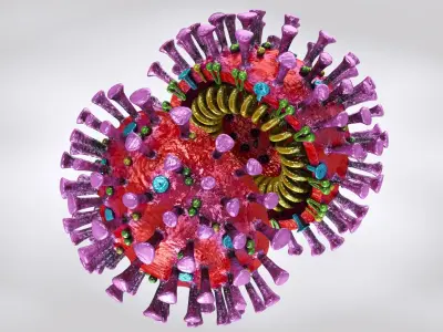 Corona virus 2019 3D model