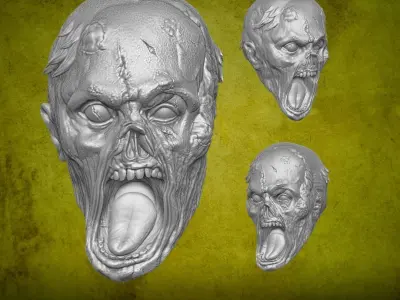 Zombie Collection v2 3D printable files for Action Figures 3D print model