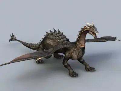 Dragon 3D model Low-poly 3D model