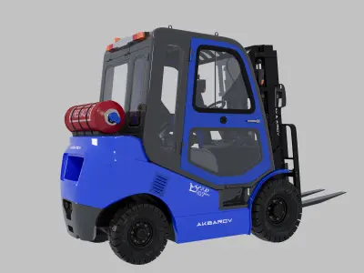 Fork lift truck JAC CPCD 25 3D model