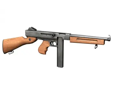 WW2 Submachine guns - Collection 3D model