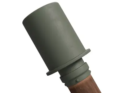 Stick Grenade Low-poly 3D model