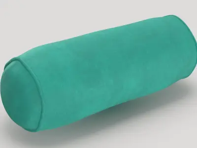 Bolster Cushion 03 Green 3D model