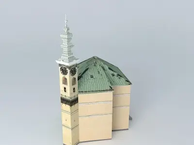 Hall Banská Štiavnica Free 3D model