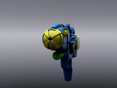 Watergun Low-poly 3D model