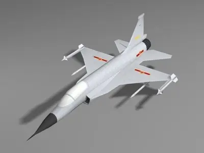 Chengdu JF-17 plane Low-poly 3D model