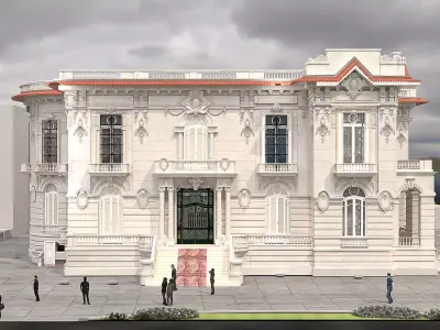Exterior classic building 3D model