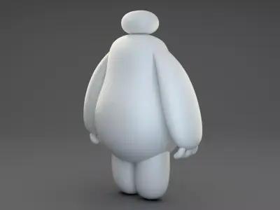 Futuristic Companion Bot Stylized 3D Character 3D model