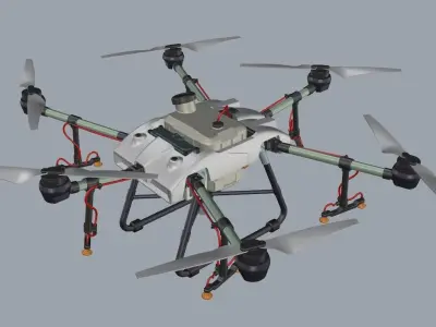 Agricultural drone 3D model