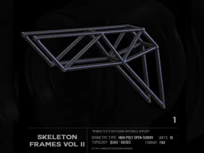 16 Skeleton frames Vol II SUBD 3D model