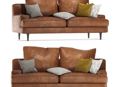 Roche Bobois sofa leather free Free 3D model
