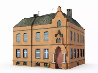 Historic Brick Building 3D model