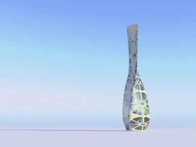 ORGANIC FLORAL VASE 3D model