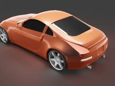 Nissan 350Z sports car Free 3D model