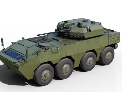 4 coatings of PLA Army ZBL191 ZBL-191 Infantry Fighting Vehicle Low-poly 3D model
