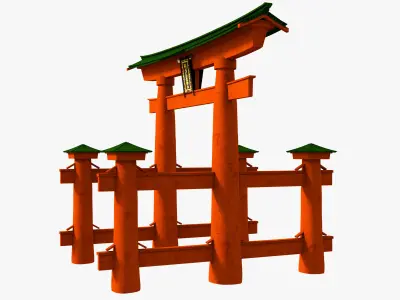 Japanese Torii 3D model
