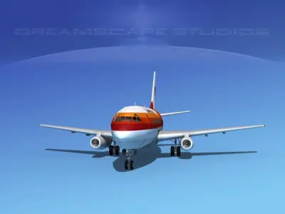 Boeing 737-100 Frontier 3D model