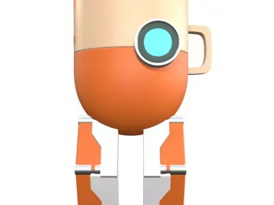 cup robot 3D model purchase