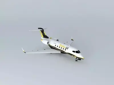 Goldenjet Bombardier Challenger 300 Free 3D model