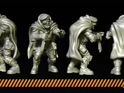 Green Berets 3D print model