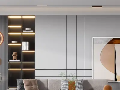 Guest Modern Home Restaurant villa 3D model