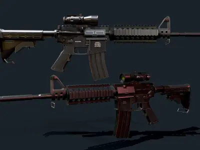 M4A1 Assault Rifle 3D model