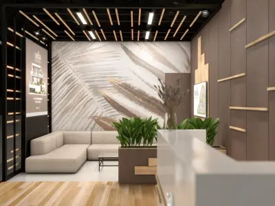 real estate Booth Exhibition Stand 3D model