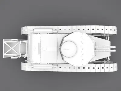 Fiat 3000 scale model 3D print model